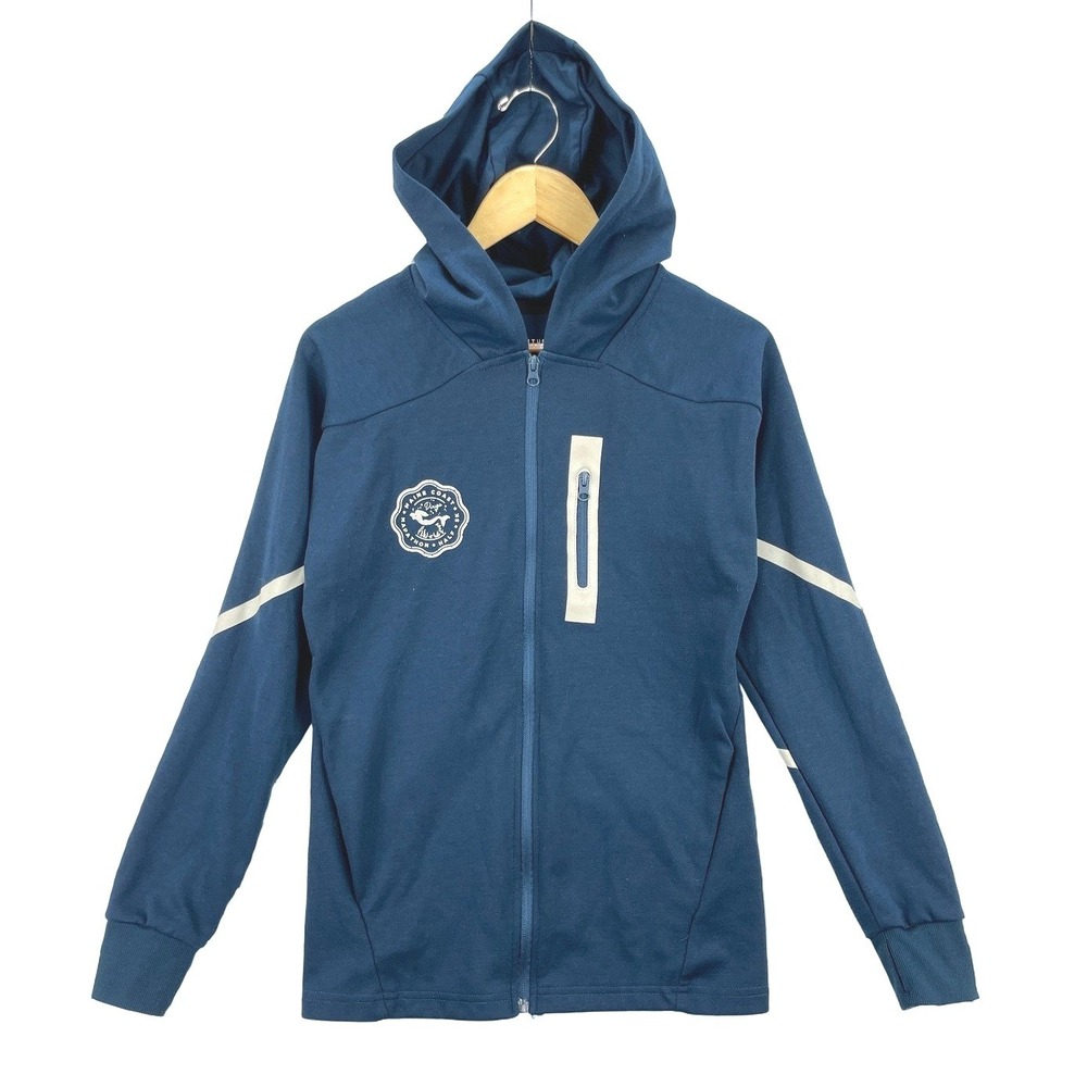 Ventures Endurance Hoodie Maine Coast Half Marathon Women's Small Blue Full Zip